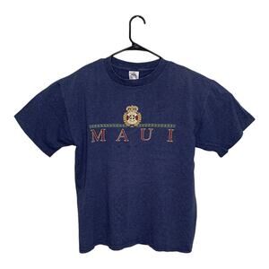 Vintage 90s Single Stitch Maui Hawaii T Shirt Large Miller Made in USA